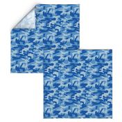 Blue camo army print