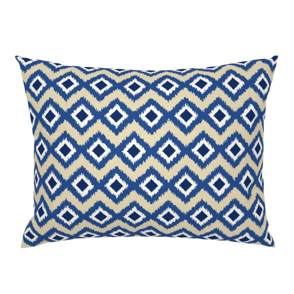 Ikat in Natural and Indigo