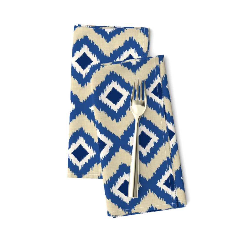 Ikat in Natural and Indigo