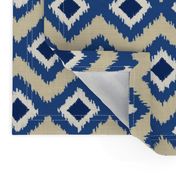 Ikat in Natural and Indigo