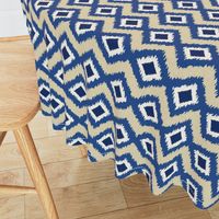 Ikat in Natural and Indigo