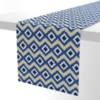 Ikat in Natural and Indigo