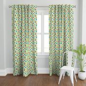 Cute retro kids elephant pattern fabric