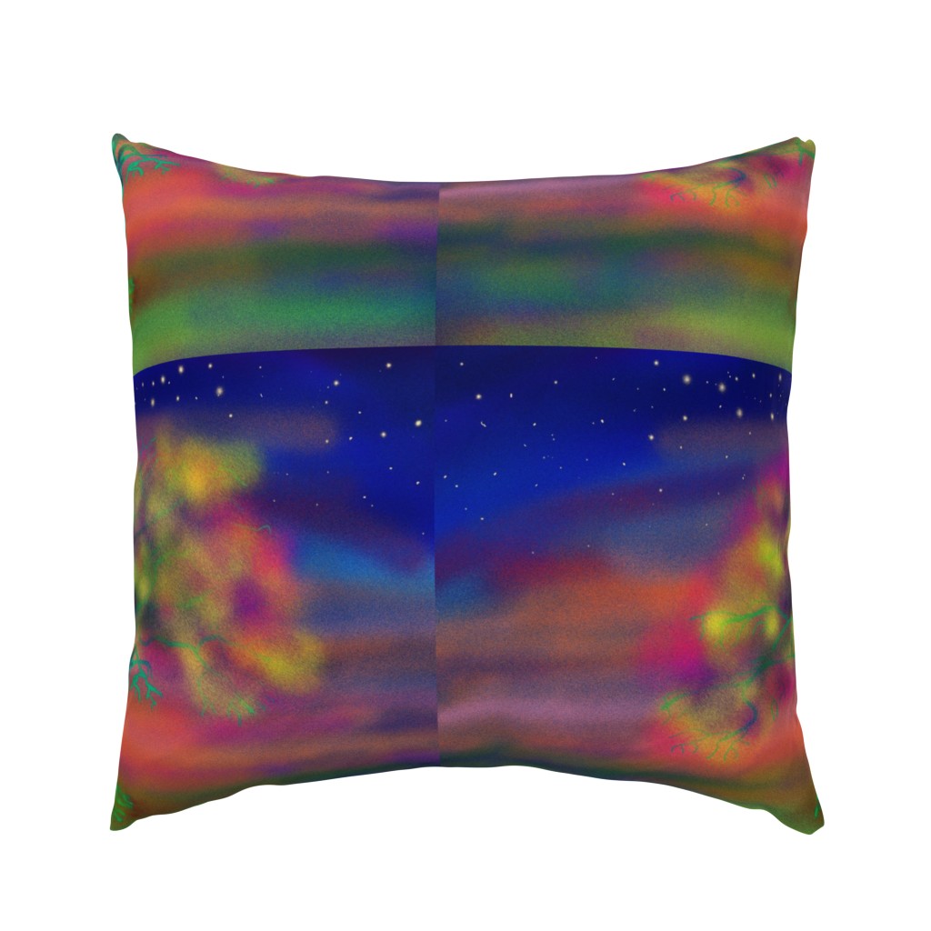 TREE LUMINESCENT COLOURS LARGE Pillow