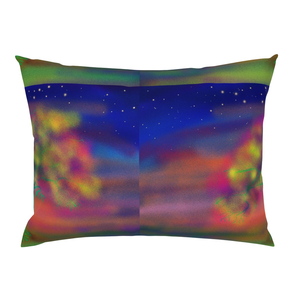 TREE LUMINESCENT COLOURS LARGE Pillow