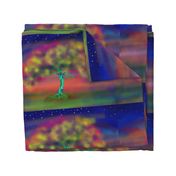 TREE LUMINESCENT COLOURS LARGE Pillow