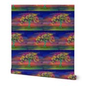 TREE LUMINESCENT COLOURS LARGE Pillow