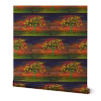 TREE LUMINESCENT COLOURS LARGE Pillow