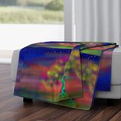 TREE LUMINESCENT COLOURS LARGE Pillow