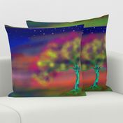 TREE LUMINESCENT COLOURS LARGE Pillow