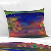 TREE LUMINESCENT COLOURS LARGE Pillow