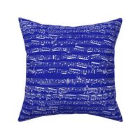 Dark Navy Blue Music notes