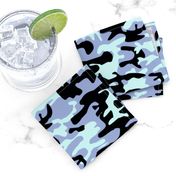 Blue camo army pattern