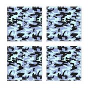 Blue camo army pattern