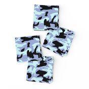 Blue camo army pattern