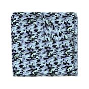 Blue camo army pattern