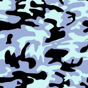 Blue camo army pattern