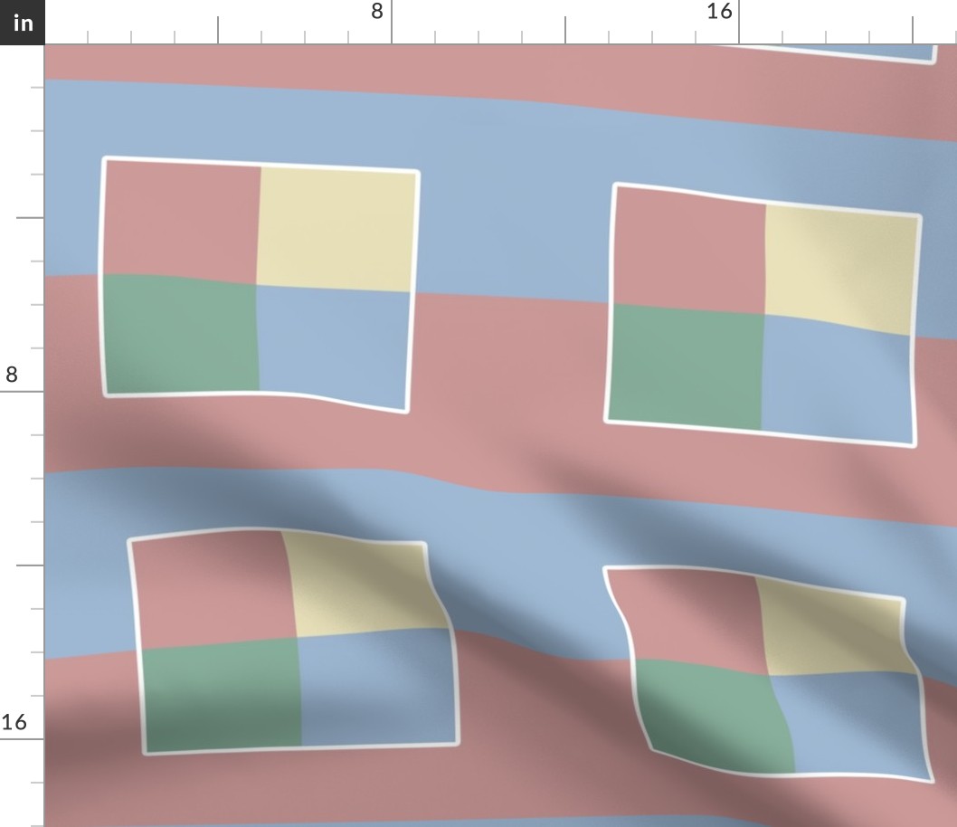 Quadrilaterals on Sky and Clay