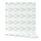 Ikat Arrows - Emerald on White