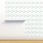 Ikat Arrows - Emerald on White