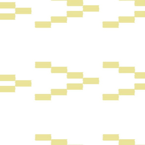 Ikat Arrows - Mustard on white