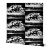 luminescent tree B&W PILLOW PANEL