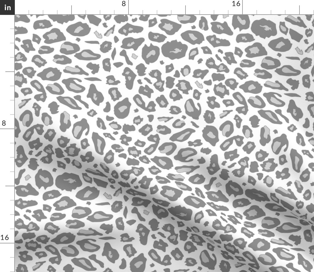 Grey Leopard Print pattern