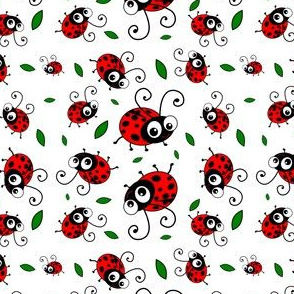 Cute Ladybug Pattern (small print)
