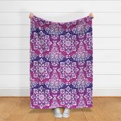 Mandala Pattern Purple Pink Ombre