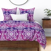 Mandala Pattern Purple Pink Ombre