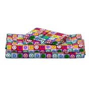 Colorful Happy Smiley face Squares (large print)