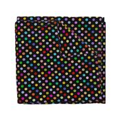 Rainbow Happy Face Smiley Polka dot pattern (large print)