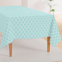 Moroccan Mint Quatrefoil pattern