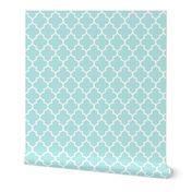 Moroccan Mint Quatrefoil pattern