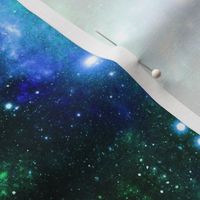 Blue Green Space Stars (small print)
