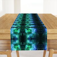 Blue Green Space Stars (small print)