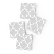 Stylish Grey Quatrefoil