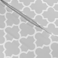 Stylish Grey Quatrefoil