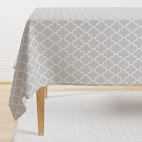 Stylish Grey Quatrefoil