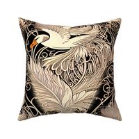 swan engraving style 