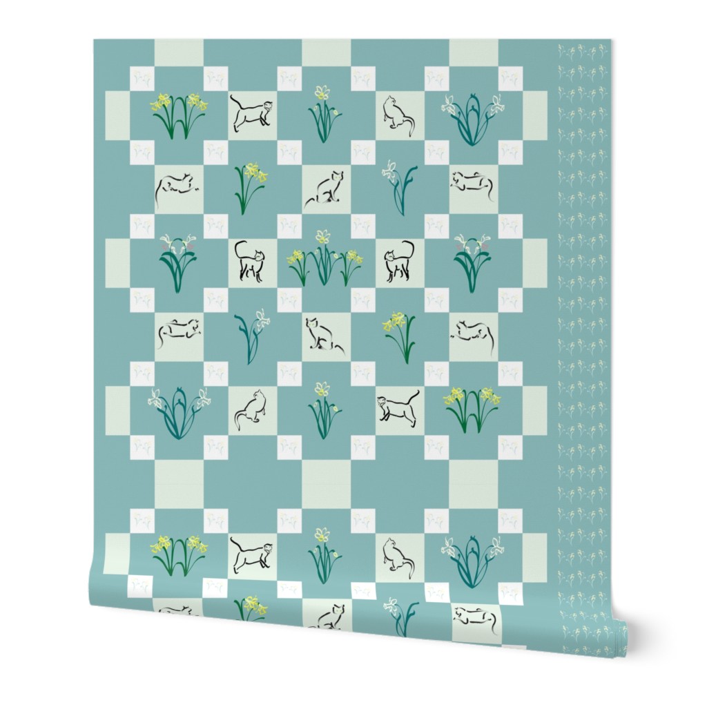 Puss-in-the Garden-quilt