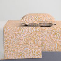 Persnickety Paisley ~ Versailles Fog with Gilt and Dauphine