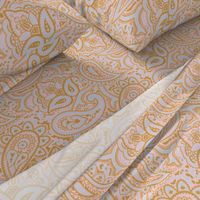 Persnickety Paisley ~ Versailles Fog with Gilt and Dauphine