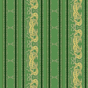 Celtic Greyhounds, green and yellow stripes