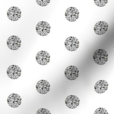 Silver Glitter Dots Beaucoup! 