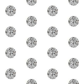 Silver Glitter Dots Beaucoup! 