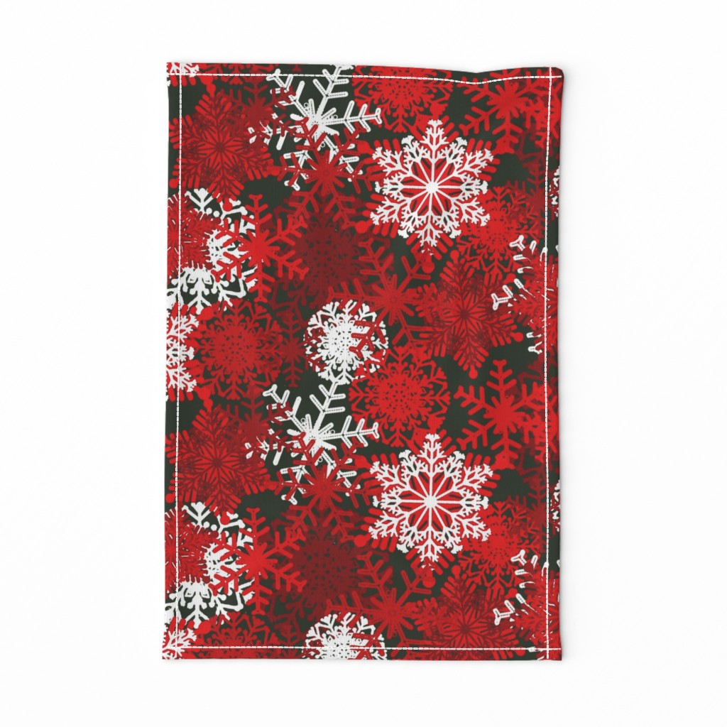 Red Snowflakes holiday pattern