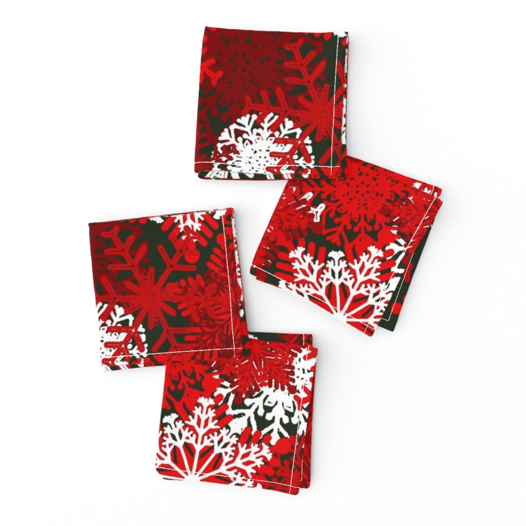 Red Snowflakes holiday pattern