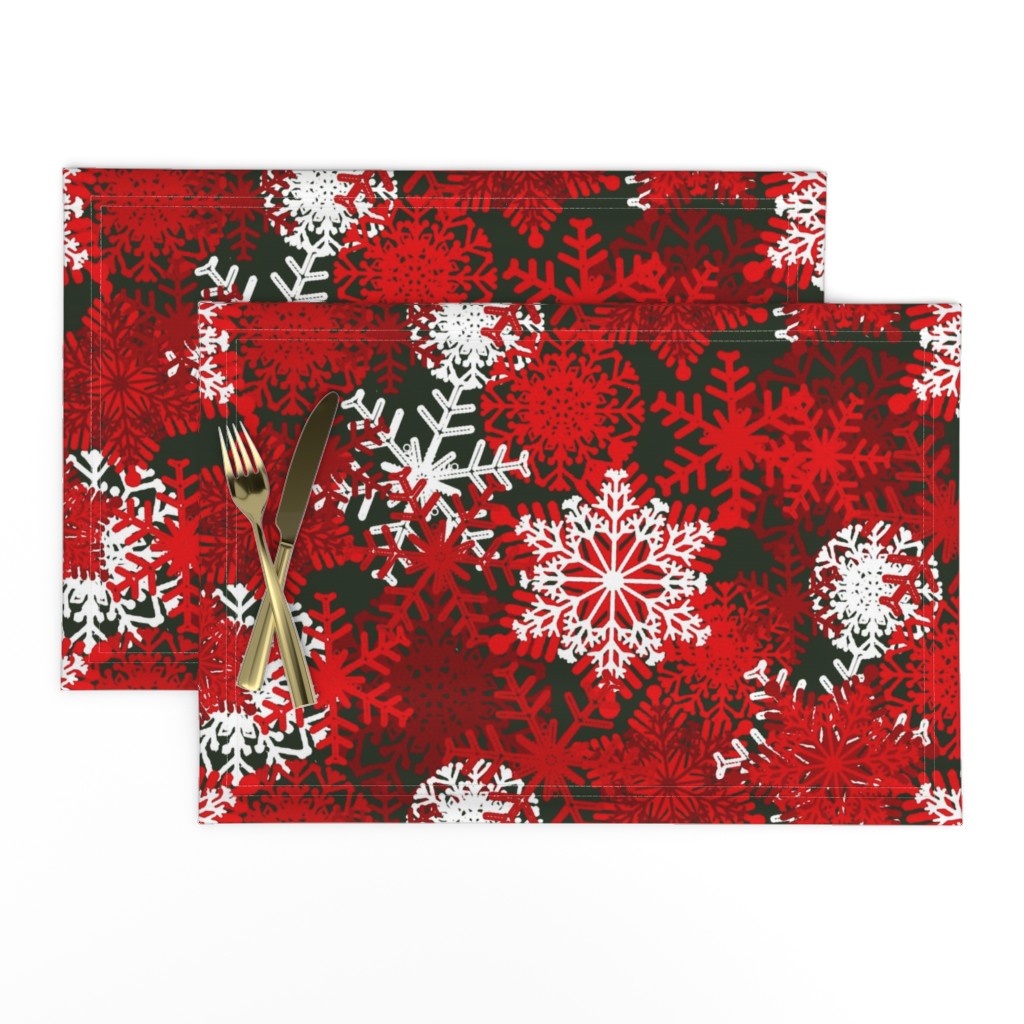 Red Snowflakes holiday pattern