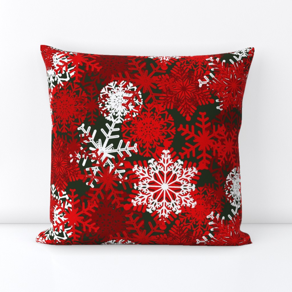 Red Snowflakes holiday pattern